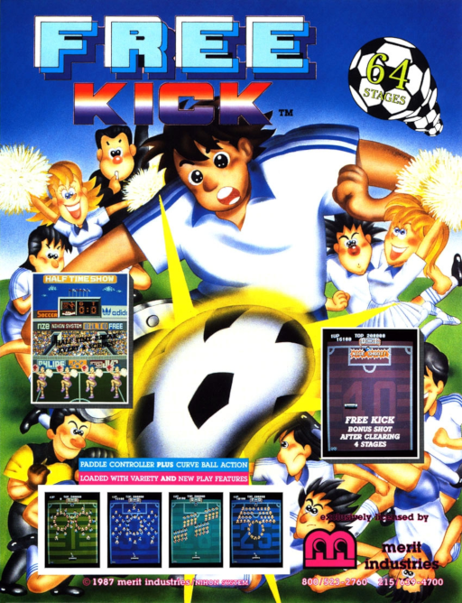 Free Kick (NS6201-A 1987.10) Arcade Game Cover